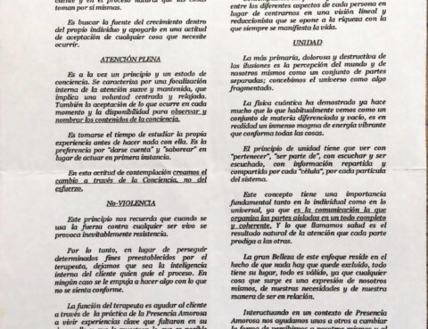 Principios del Método Hakomi en psicoterapia corporal basada en mindfulness